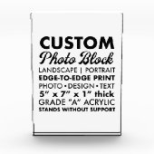 Aangepaste Gepersonaliseerde Portret Foto Papergew (Voorkant)