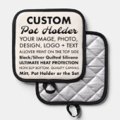 Aangepaste Gepersonaliseerde Pothouder Pannenlap (Voorkant / Achterkant)