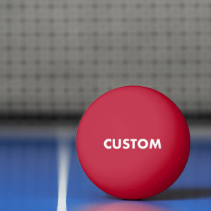 Aangepaste Gepersonaliseerde Rode Tafeltennis Pingpongballen