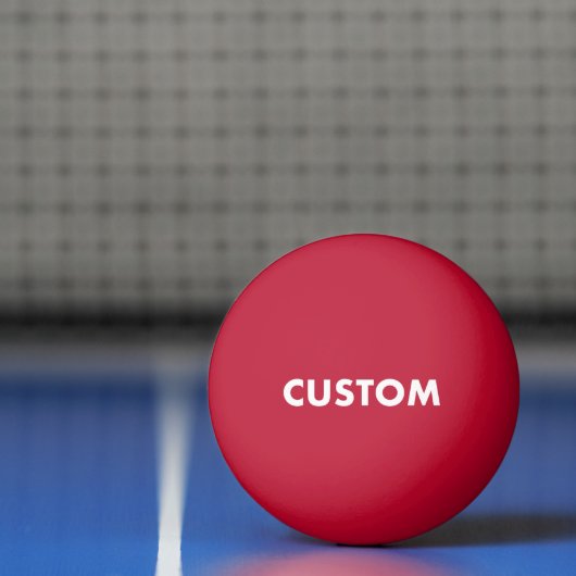 Aangepaste Gepersonaliseerde Rode Tafeltennis Pingpongballen (Net)