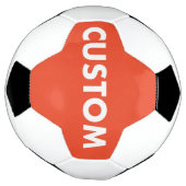 Aangepaste gepersonaliseerde rode voetbal (Gedraaid)