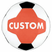 Aangepaste gepersonaliseerde rode voetbal (Voorkant)