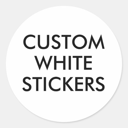 Aangepaste gepersonaliseerde ronde cirkel Stickers (Voorkant)
