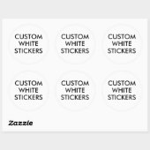 Aangepaste gepersonaliseerde ronde cirkel Stickers (Vel)