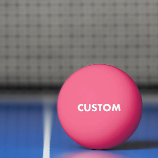 Aangepaste gepersonaliseerde roze tafeltennis pingpongballen