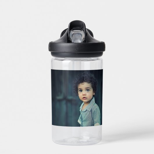 Aangepaste gepersonaliseerde schattige Kinder foto Waterfles (Voorkant)