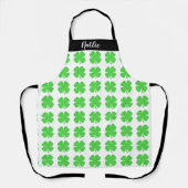 Aangepaste gepersonaliseerde Shamrock Aprons #moed Schort (Voorkant)