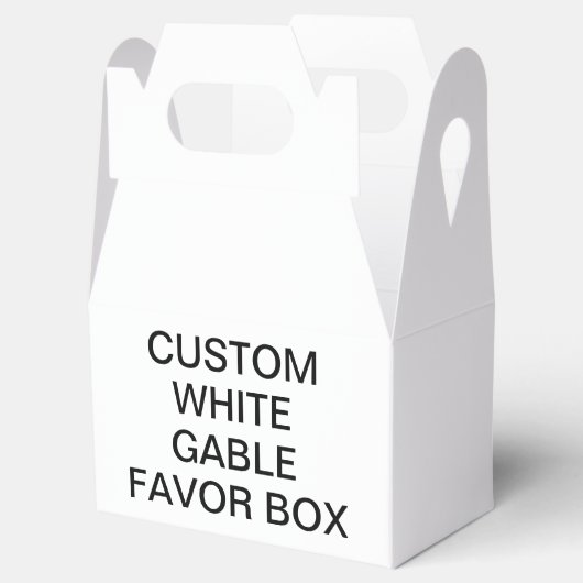 Aangepaste gepersonaliseerde tabel Favor Box Bedankdoosjes (Geopend)