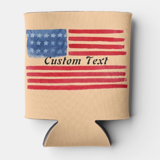 Aangepaste gepersonaliseerde tekst Amerikaanse vla Blikjeskoeler (Voorkant)