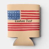 Aangepaste gepersonaliseerde tekst Amerikaanse vla Blikjeskoeler (Achterkant)