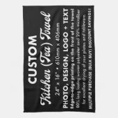 Aangepaste gepersonaliseerde thee, keukenhanddoek (Verticaal)