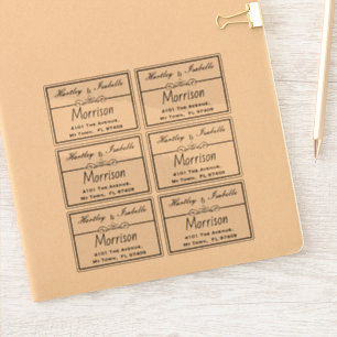 Aangepaste gepersonaliseerde transparante adreslab sticker