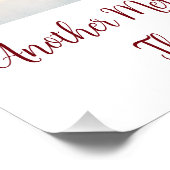 Aangepaste gepersonaliseerde uw eigen tekst Afbeel Perfect Poster (Hoek)