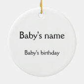 Aangepaste gepersonaliseerde versiering voor mam e keramisch ornament (Achterkant)