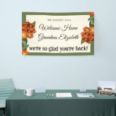 Aangepaste gepersonaliseerde Welkom Home Sign Spandoek (Beurs)