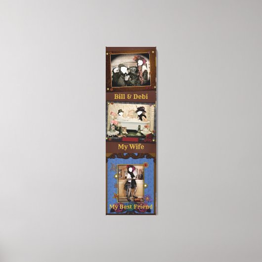 Aangepaste gepersonaliseerde Westerne foto Canvas  (Voorkant)