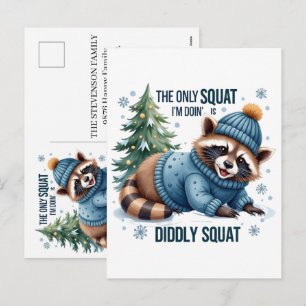 Aangepaste gepersonaliseerde winter Kerstmis Wasbe Feestdagenkaart