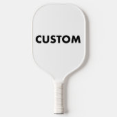 Aangepaste Gepersonaliseerde WITTE Handvat Trim Ca Pickleball Paddle (Voorkant)