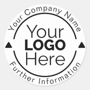 Aangepaste Gepersonaliseerde Zakelijke Logo Rubber Ronde Sticker