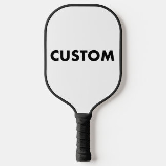 Aangepaste Gepersonaliseerde ZWARTE Handvat & Trim Pickleball Paddle