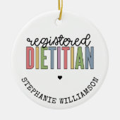 Aangepaste geregistreerde diëtititititiaanse multi keramisch ornament (Voorkant)