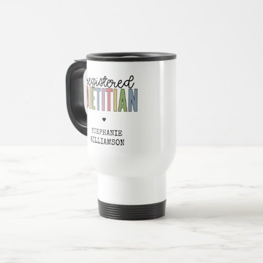 Aangepaste geregistreerde diëtititititiaanse multi reisbeker (Voorkant links)
