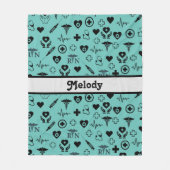 Aangepaste geregistreerde verpleegsters fleece deken (Voorkant)