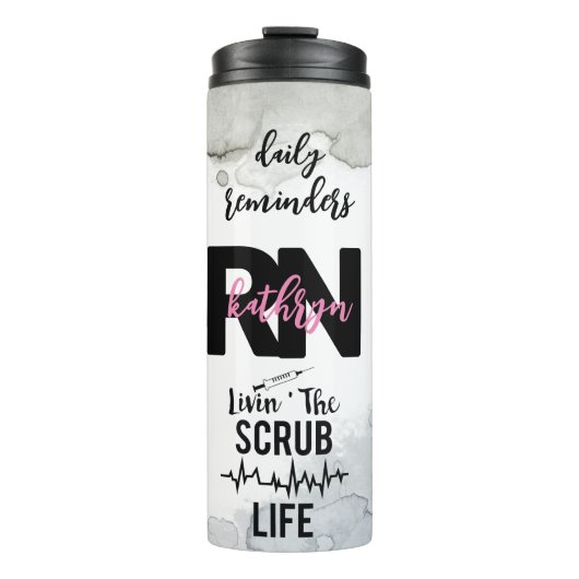 Aangepaste geregistreerde zure RN bevestiging Thermosbeker (Voorkant)