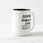 Aangepaste geschenken voor Hem Black Two-Tone Mok  (Voorkant rechts)