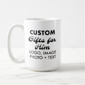 Aangepaste geschenken voor Hem Classic Witte Mok 1 (Links)