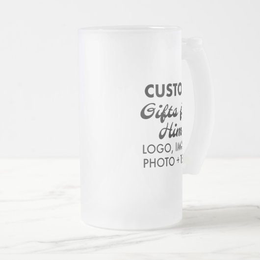Aangepaste geschenken voor Hem Frosted Glass Mok 1 (Voorkant rechts)