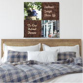 Aangepaste geschenken voor oudere ouders Koppels B Canvas Afdruk (Insitu (Slaapkamer))