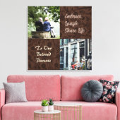 Aangepaste geschenken voor oudere ouders Koppels B Canvas Afdruk (Insitu (Woonkamer))