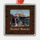 Aangepaste geschenken voor oudere ouders Koppels B Metalen Ornament (Voorkant)