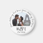 Aangepaste Geschreven Tekst Koelkast Magneet Weddi (Voorkant)