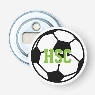 Aangepaste gesigneerde voetbal bierflesopener button flesopener