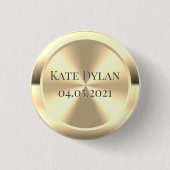 Aangepaste gesimuleerde gegraveerde messengerButto Ronde Button 3,2 Cm (Voorkant)