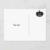 Aangepaste gesneden pompoen Halloween party briefk Uitnodiging Briefkaart (Achterkant)