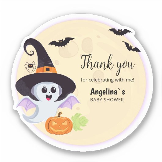 Aangepaste gesneden Vinyl Baby shower Sticker (Voorkant)