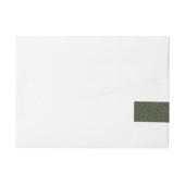 Aangepaste gespikkelde mos groen adres wrap adreslabel wikkel (Achterkant)