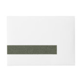 Aangepaste gespikkelde mos groen adres wrap adreslabel wikkel (Voorkant)