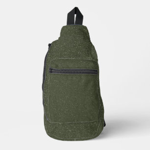 Aangepaste Gespikkelde Moss Groene Sling Bag