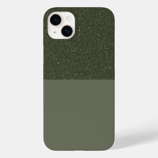 Aangepaste Gespikkelde Top Moss Groene iPhone 14 P Case-Mate iPhone Case (Achterkant)