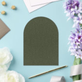 Aangepaste getextureerde mos groene boog acryl uit uitnodigingen (Insitu (Huwelijk))