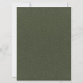 Aangepaste getextureerde Moss Green Invitation Sja Kaart (Voorkant)