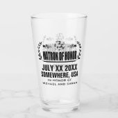 Aangepaste getuige van de bruid glas (Achterkant)