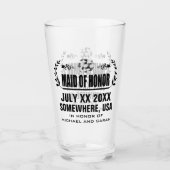 Aangepaste getuige van de bruid glas (Voorkant)