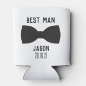 Aangepaste getuige van de bruidegom blikjeskoeler (Achterkant)