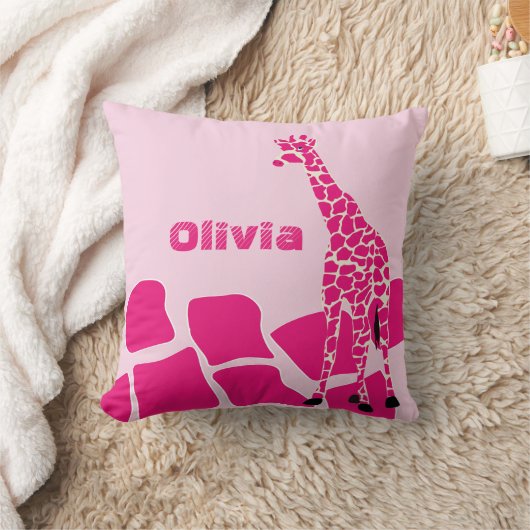 Aangepaste geüpligeerde Giraffe Pillow Kussen (Deken)