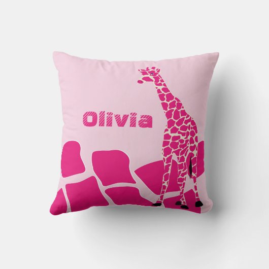 Aangepaste geüpligeerde Giraffe Pillow Kussen (Achterkant)